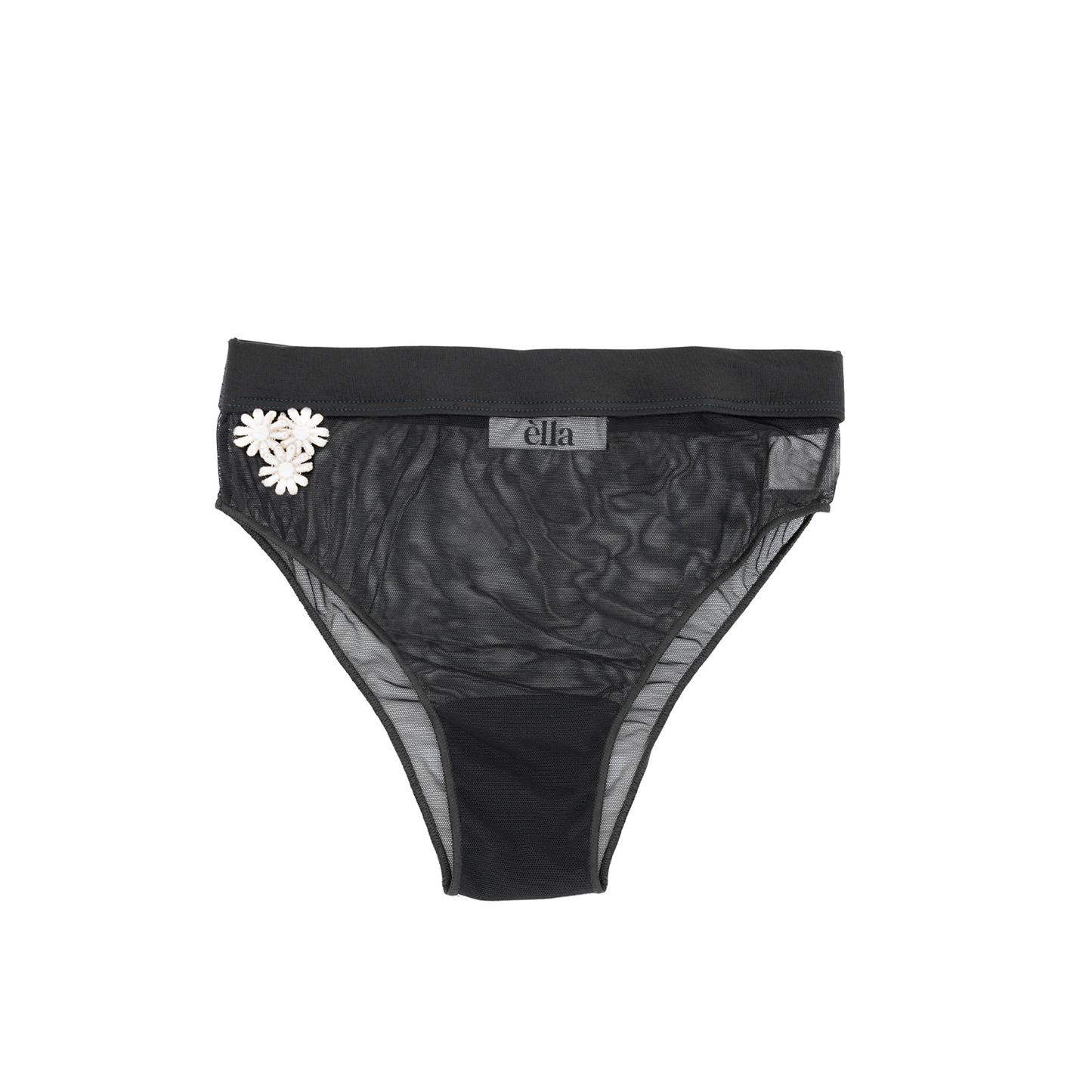 Slip Scilla con applicazioni floreali in pizzo macramè avorio - Èlla